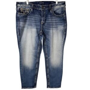 Vigoss Chelsea Boyfriend Jeans Heritage Fit Women's S18 L27 Blue Denim